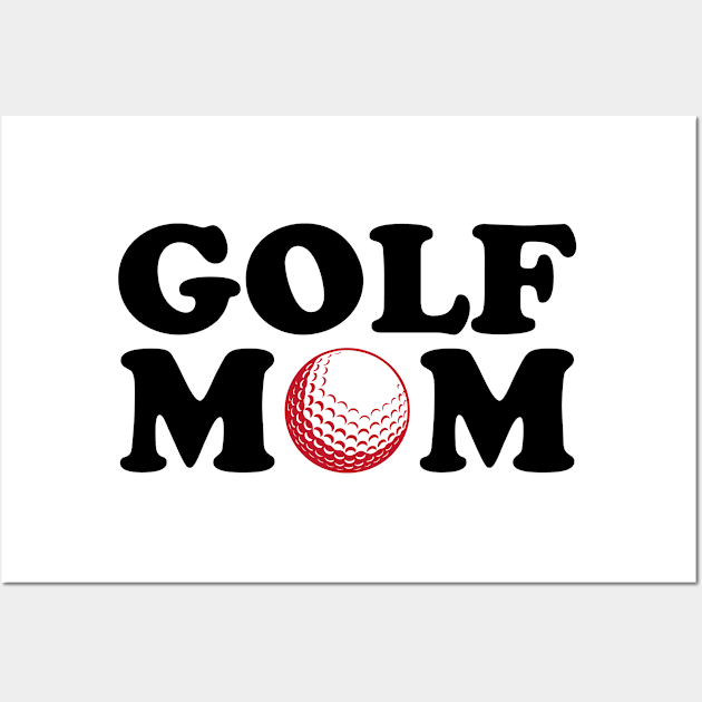 Golf Mom Wall Art by College Mascot Designs